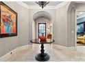 Elegant foyer with high ceilings and a round table at 1101 Churchill Downs Dr, Waxhaw, NC 28173