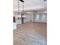 Spacious living room featuring hardwood floors and a stylish light fixture at 1945 Hendricks St, Rock Hill, SC 29732