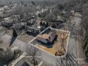 Aerial view showing house location and lot lines at 401 Kenwood Ave, Cherryville, NC 28021