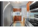 Modern kitchen featuring stainless steel appliances and ample counter space at 5190 Corbin Ln, Hickory, NC 28601
