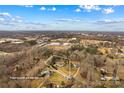 Aerial view of a house with a large backyard and surrounding trees at 160 Pampas Ln, Mooresville, NC 28117