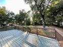 Large deck overlooking a spacious backyard with mature trees at 808 Eastview St, Shelby, NC 28152