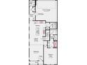 First floor plan showing kitchen, owner's suite, and garage at 3116 Beacon Heights Rd, Indian Land, SC 29707
