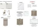 Interior design details: quartz countertops, hex mosaic backsplash, and LVP flooring at 3318 Meadow Wood Ct, Maiden, NC 28650