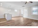 Bright living room featuring hardwood floors and an island at 1455 Southwest Blvd, Newton, NC 28658