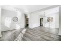 Spacious dining room featuring hardwood floors and natural light at 15011 Edindale Dr, Charlotte, NC 28277