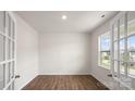 Bright home office with hardwood floors and French doors at 4618 Harris Elliot Rd, Lincolnton, NC 28092