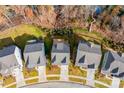Aerial view of homes and street at 17909 Wilbanks Dr, Charlotte, NC 28278