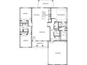 Detailed floor plan showcasing the layout of the home, including bedrooms, bathrooms, kitchen, and garage at 1846 Yardley St, Rock Hill, SC 29732