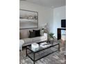 Living Room with a neutral colored couch and coffee table at 478 Berryman Rd, Rock Hill, SC 29732