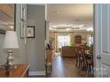 Open hallway offering views into the living and dining areas at 417 Spring Arbor Ave, Salisbury, NC 28146