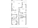 Detailed first floor plan layout with room dimensions and locations throughout the home at 1605 Appledale Ct # 116, Fort Mill, SC 29715