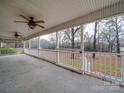 Large covered porch overlooking the backyard at 177 Jim Hanna Ln # 4510, Wadesboro, NC 28170