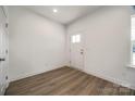 Bright foyer with hardwood floors and an interior door at 203 Benfield Rd, Kings Mountain, NC 28086