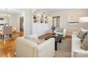 Bright living room with built-in shelving and comfortable seating at 6412 Wheeler Dr, Charlotte, NC 28211