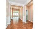 Bright and spacious foyer with hardwood floors and elegant trim at 152 Suggs Mill Dr, Mooresville, NC 28115