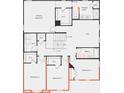 Second floor plan with primary suite and additional bedrooms, bathrooms and loft at 1016 Farm Branch Ct, Indian Trail, NC 28079