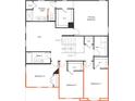 Upstairs floor plan features primary bedroom and bath, loft area, and bedrooms 2, 3, and 4 at 1016 Farm Branch Ct, Indian Trail, NC 28079