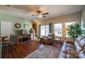 Relaxing living room with hardwood floors and sliding glass doors at 2519 Early Flight Dr, Charlotte, NC 28262