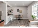 Small dining area with a bistro table and chairs at 2000 Patio Ct # 108, Charlotte, NC 28205
