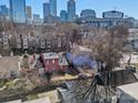 Aerial view showing home's location and proximity to the city skyline at 914 Greenleaf Ave # B, Charlotte, NC 28202