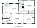 Floor plan shows a 2 bed, 1 bath home with kitchen and living room at 810 8Th Avenue Ext, Cramerton, NC 28032