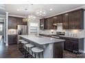 Modern kitchen featuring stainless steel appliances and an island at 4802 Formation Ct # 069, Lancaster, SC 29720