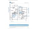 Detailed floor plan showcasing the layout of a two-story home with labeled rooms and dimensions at 8119 Merryvale Ln, Charlotte, NC 28214