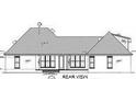 House rear view architectural drawing at 295 Tradition Dr, Mount Gilead, NC 27306