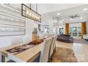 Modern dining area with a light and airy feel at 5645 White Store Rd, Wingate, NC 28174