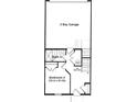 Third floor features two bedrooms, a full bathroom, and a two-bay garage at 14016 Felix Ln # 6, Charlotte, NC 28277