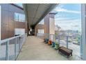 Exterior walkway offering views of the neighborhood and featuring planter boxes for added appeal at 2116 Mcclintock Rd, Charlotte, NC 28205