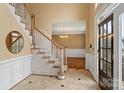 View of entryway, staircase, and front door at 308 41St Avenue Nw Pl, Hickory, NC 28601