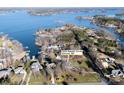 Aerial view of 7535 Rabbit Circle, Denver, NC, highlighting lakeside community at 7535 Rabbit Cir, Denver, NC 28037