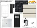 Home exterior options include charcoal shingles, natural siding, and black door at 3081 Meadowcrest Dr # 27, Clover, SC 29710