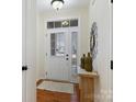 Bright entryway with hardwood floors and decorative accents at 1018 Archibald Ave, Fort Mill, SC 29708