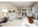 Light-filled living room with hardwood floors and neutral decor at 258 Fenton Pl, Charlotte, NC 28207