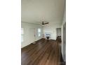 Spacious living room with hardwood floors and fireplace at 516 Washington St, Cramerton, NC 28032