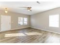 Bright living room featuring hardwood floors and neutral walls at 3948 Shasta Cir, Clover, SC 29710