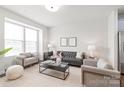 Bright living room with neutral decor and large window at 232 Parkwood Ave, Charlotte, NC 28206