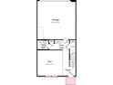 First floor plan showcasing garage, flex room, and half bath at 707 Hoke Ln, Davidson, NC 28036