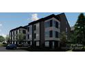 Chic townhomes featuring modern design, lush landscaping, and private parking spaces at 115 Verbena Ne St # 12, Charlotte, NC 28217