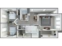 Two-bedroom layout with two full bathrooms and walk-in closets at 2005 Endeavor Run, Charlotte, NC 28269
