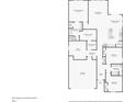 Layout displays primary bedroom, living room, kitchen, and garage, showcasing the home's design at 4919 Trigney Ct, Charlotte, NC 28214