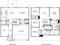 Detailed floor plan showcasing the layout of the first and second floors at 143 Aberdeen Dr, Salisbury, NC 28144