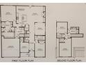 Detailed floor plan showcasing the layout of a two-story home, including room dimensions at 5020 Carolina North Dr, Gastonia, NC 28056