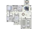 Open-concept floor plan featuring a large living room, kitchen, and primary bedroom at Lot 20 Knottywood Ln # Lot 20, Vale, NC 28168