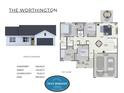 Spacious single-story home layout featuring an open floor plan and modern design elements at Lot 20 Knottywood Ln # Lot 20, Vale, NC 28168