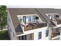 Relaxing rooftop terrace featuring outdoor seating, a dining area, and open-air enjoyment with scenic neighborhood views at 3112 Endhaven Terraces Ln # 6, Charlotte, NC 28277