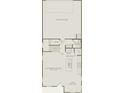 Functional floor plan featuring a two-car garage and an open-concept layout with a gathering room and cafe at 14036 Penbury Ln # 333, Charlotte, NC 28278